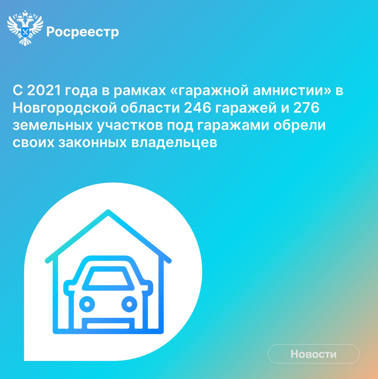 В Новгородской области с 2021 года легализовали почти 250 гаражей.